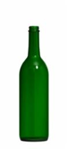 750mL Screw Top Green Claret Wine Bottles - 12/Case