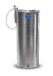 200L Marble Finish Stainless Steel Variable Capacity (TALL) Wine Tank with Floating Lid - Marchisio
