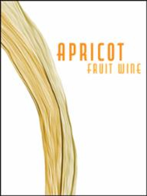 Apricot Fruit Wine Labels - 30 Pack