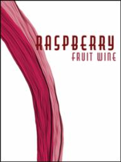 Raspberry Fruit Wine Labels- 30 Pack