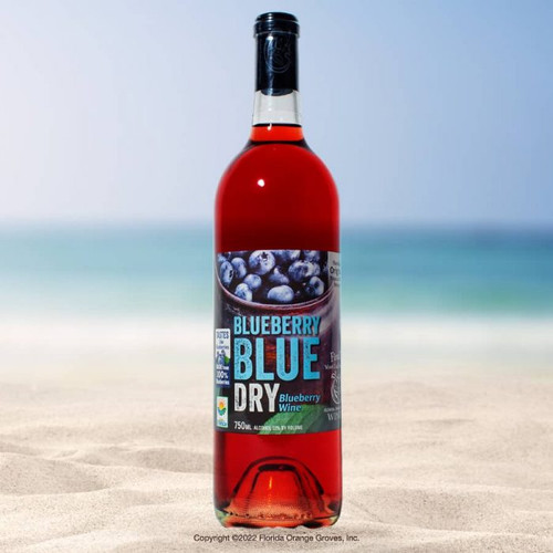 Blueberry blue dry wine