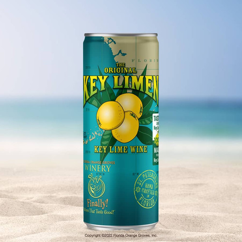 Key Lime wine in a can