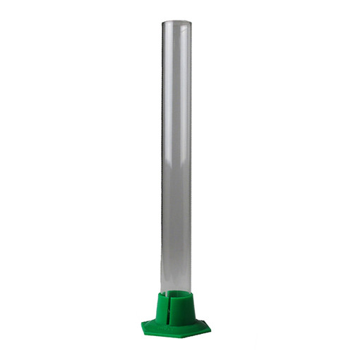 glass hydrometer testing jar with plastic base