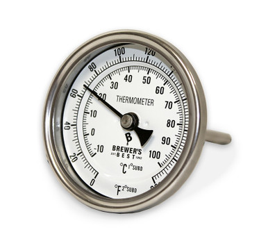 Brewer's Best® Kettle Thermometer 3" Dial And 4" Probe