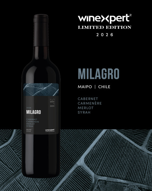 Winexpert LE26 Milagro, Cabernet-Carmenere, Merlot, Syrah, Chile 14L Wine Making Kit