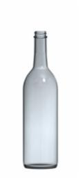 750mL Clear Screw Top Bordeaux Wine Bottles - 12/Case