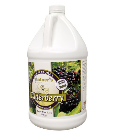 Elderberry Fruit Wine Base 128 oz (1 Gallon)