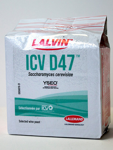 ICV-D-47 Lalvin Dry Wine Yeast 500 Gram Brick