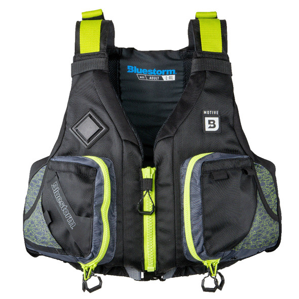 Bluestorm Motive Kayak Fishing Vest - Hi-Vis - L\/XL [BS-248-HVS-L\/XL]