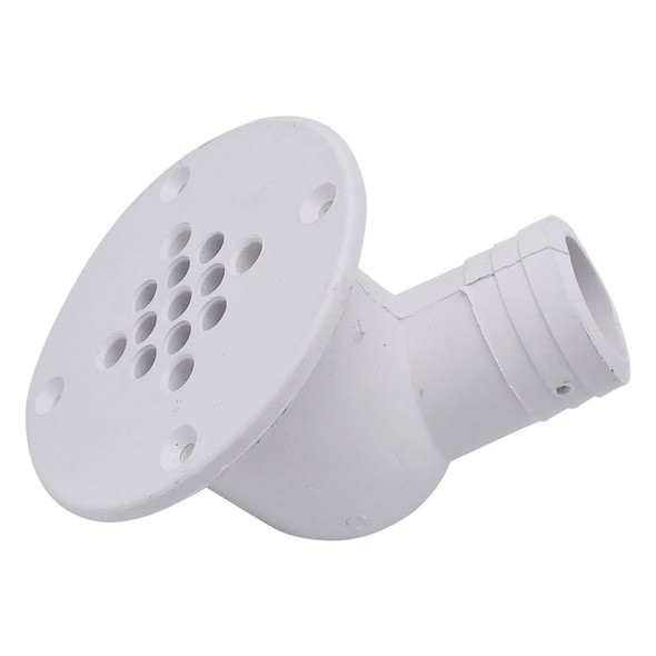 T-M Marine 90-Degree Cockpit Scupper Drain - White [CSD-92-DP]