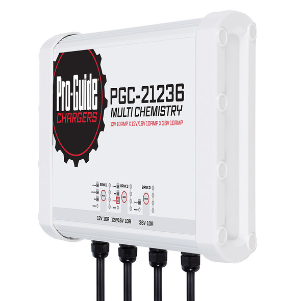 Pro-Guide 3 Bank On-Board Battery Charger - (1) 12V \/ (1) 12\/16V \/ (1) 36V - 30-Amp [PGC-21236]