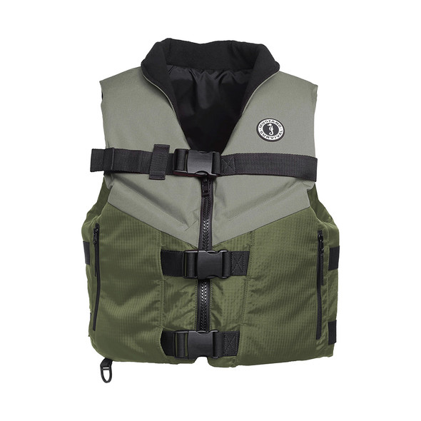 Mustang Accel Foam Vest - Green\/Grey - Large [MV4627-833-L]