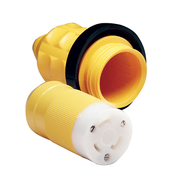 Marinco 305CRCN.VPK 30A Female Connector w\/Cover & Rings [305CRCN.VPK]