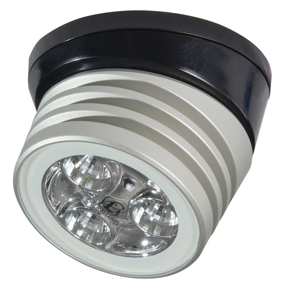 Lumitec Zephyr LED Spreader\/Deck Light -Brushed, Black Base - White Non-Dimming [101326]