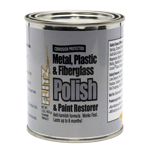 Flitz Metal, Plastic  Fiberglass Polish Paste - 1.0lb [CA 03516-6]