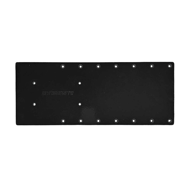 Sea Brackets 18" Straight Trolling Motor Plate f\/Garmin Kraken - Black [SEA2302-BLK]