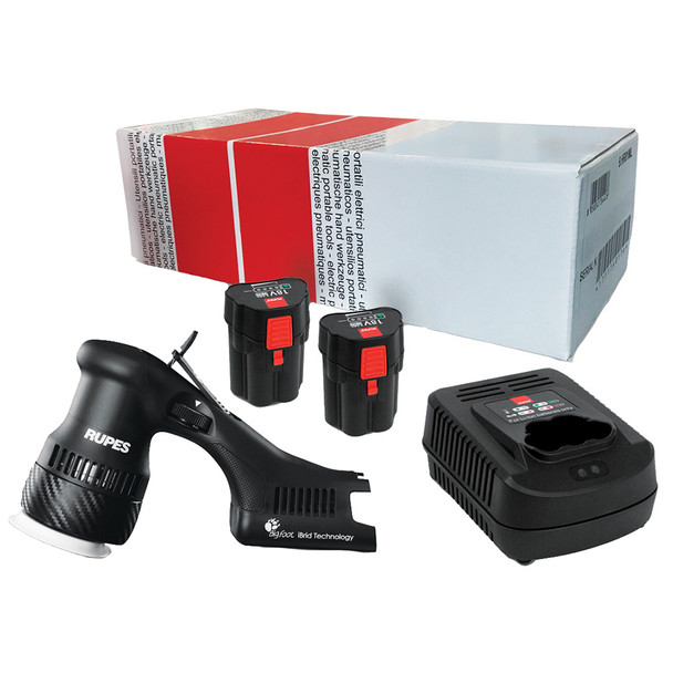 RUPES Bigfoot HLR75 Mini iBrid Polisher 1-Charger 2-Battery Pack [HLR75\/STB]