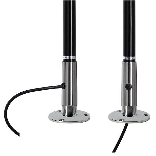 Scout 4' Black VHF Antenna 3dB Stainless Steel Ferule w\/5M RG-58 Includes PL-259 [PF AN NVHF00045T]