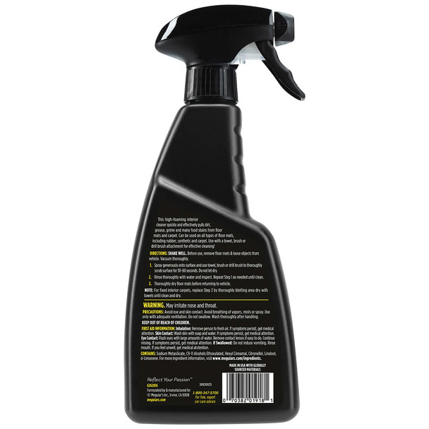 Meguiar's Foaming Floor Mat + Carpet Cleaner - 16oz [G262816]