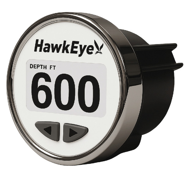 HawkEye DepthTrax Edge In-Dash Depth Finder - HD Color Display - 600' Max Depth - TM Transducer [DT3BX-TM]