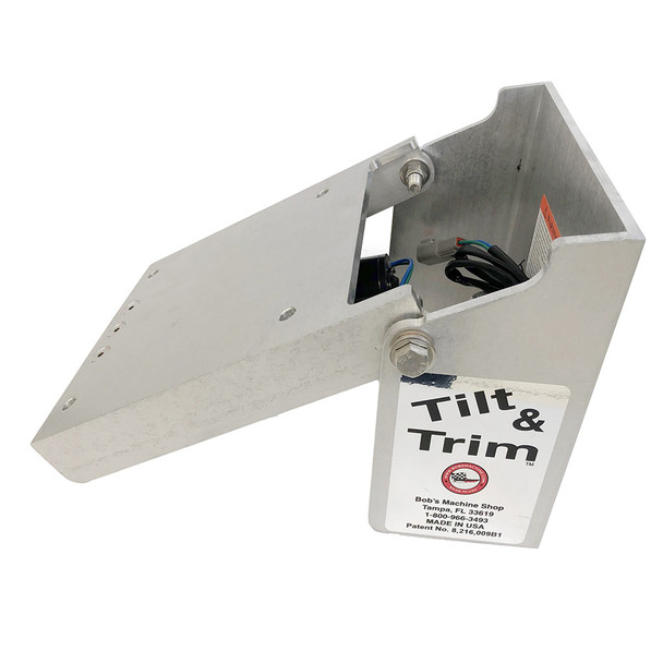 Bob's Machine Action Series Tilt  Trim f\/Clamp on Motors - Silver - 30HP [100-701100-NOPC]