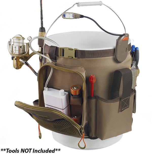 Wild River RIGGER 5 Gallon Bucket Organizer w\/Light, Plier Holder & Retractable Lanyard [WL3506]