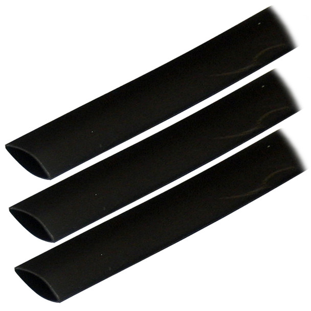 Ancor Adhesive Lined Heat Shrink Tubing (ALT) - 3\/4" x 3" - 3-Pack - Black [306103]