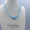 Necklace, Celtic Mystery Knot Beads inTurquoise  GBN22-5457