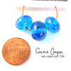 Beads, Set of 3 Aqua Blue LBS19-4087
