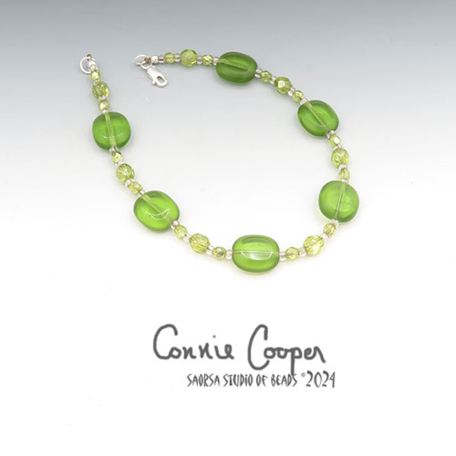 Anklet, Olivine Glass ANKsp24-6467