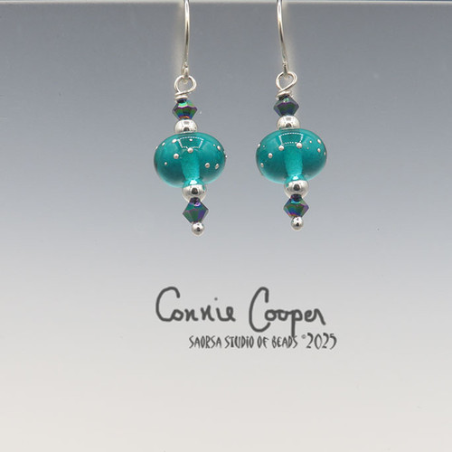 Silvered, on Lt. Teal GBE25-7156