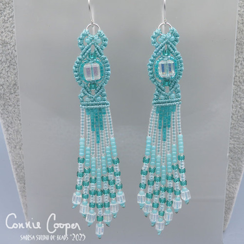 8 St. Fringies in Turquoise & Crystal ME25-7492