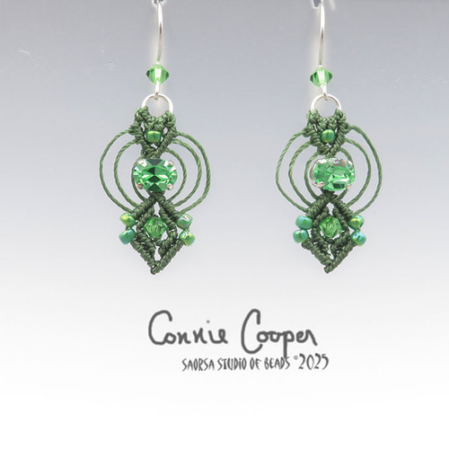 Crystal Ovals in Fern & Peridot  ME26-7696