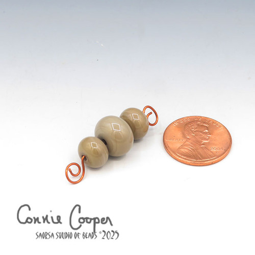 Beads, Set of 3, Khaki LBS26-7656