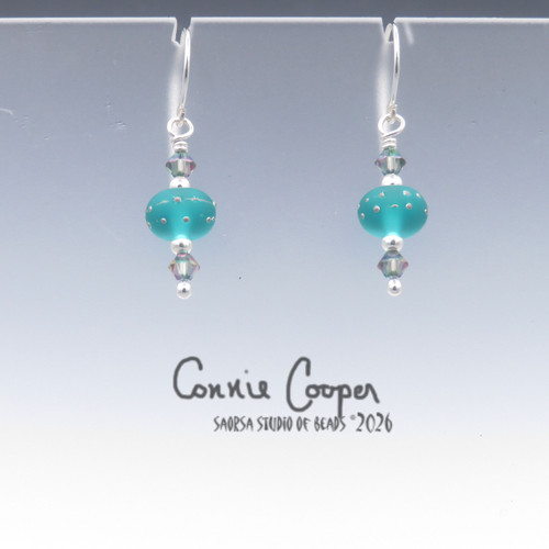 Silvered, MATTED, on Lt. Teal GBE26-7800