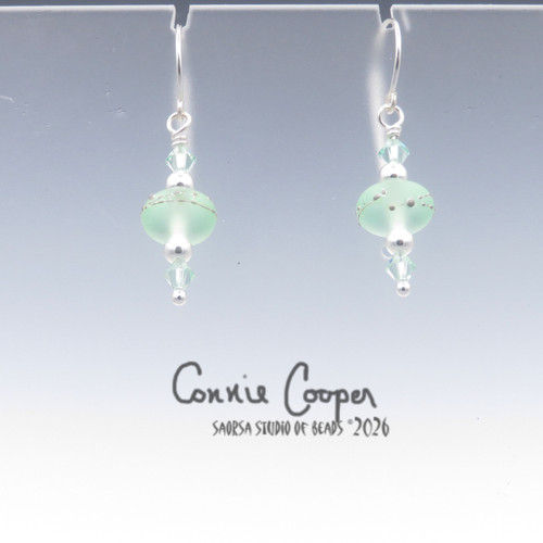 Silvered, MATTED, on Pale Emerald GBE26-7801