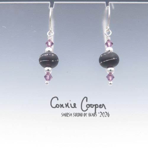 Silvered, MATTED, on VERY Dk. Purple GBE26-7802