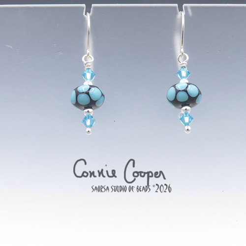 Assorted, Black w/Turquoise Dots GBE26-7813