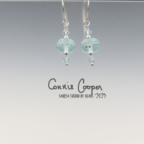 Silvered, MATTED, on Pale Aqua GBE25-7148