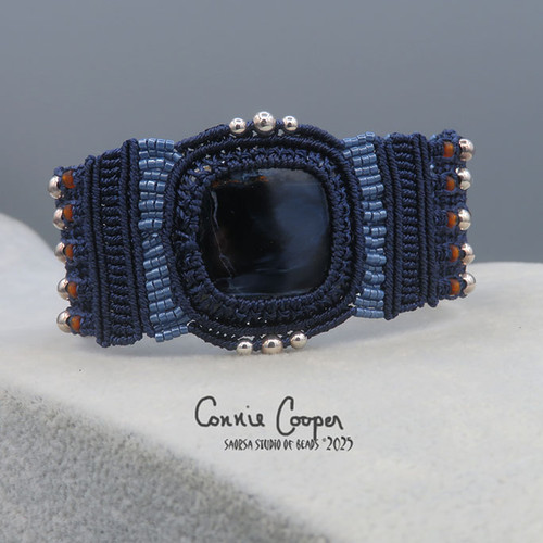 Bracelet, Dumortierite MBra25-7501