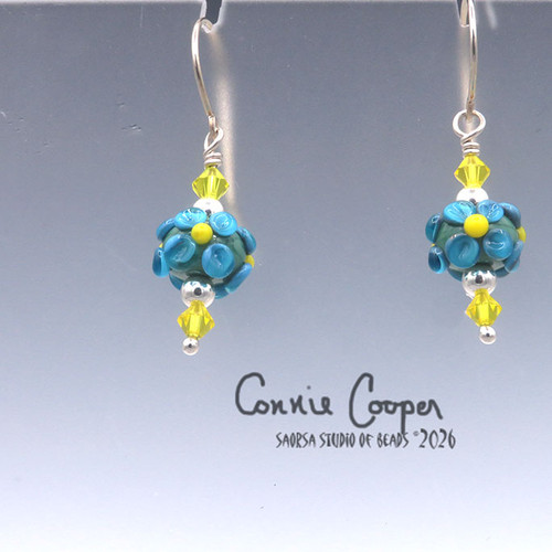 Florals, Aqua on Sherwood Green GBE26-8014