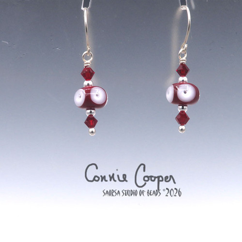 Assorted, Deep Red w/White Poked Dots  GBE26-8081