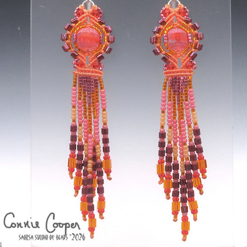 8 St. Fringies in Orange & Pinks ME26-8120