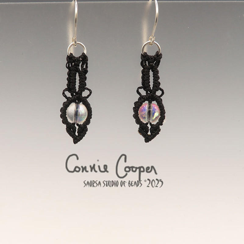 Spears in Black w/Crystal Iridescent ME25-6988