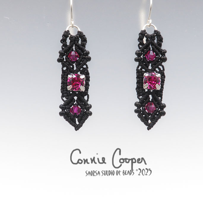 Sweeties in Black & Fuschia ME26-7713