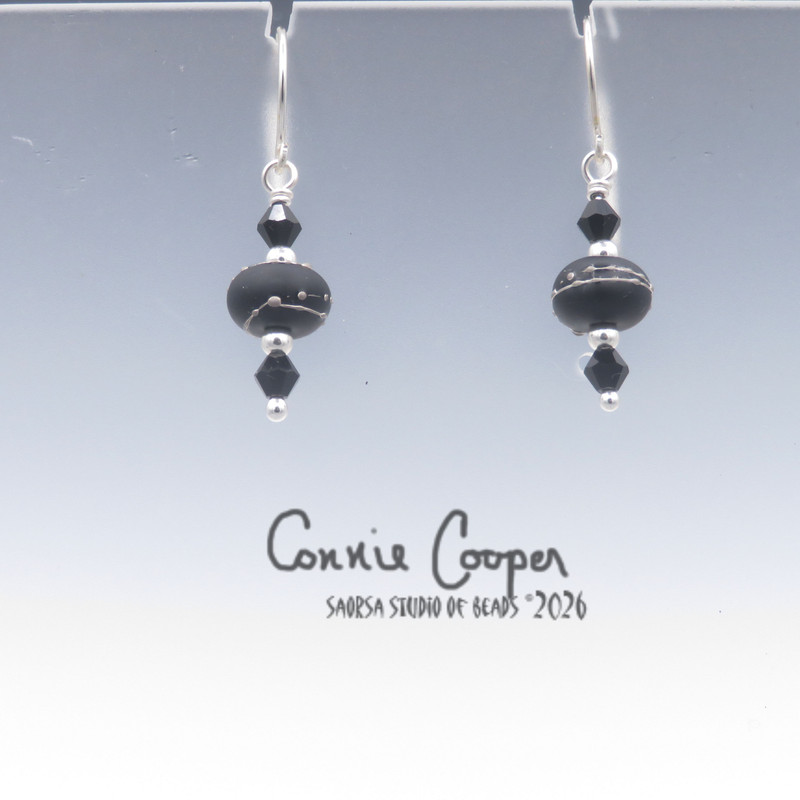 Silvered, MATTED, on Black GBE26-7797