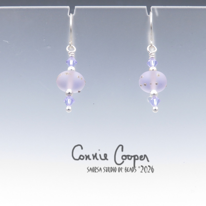 Silvered, MATTED, on Tanzanite GBE26-7803