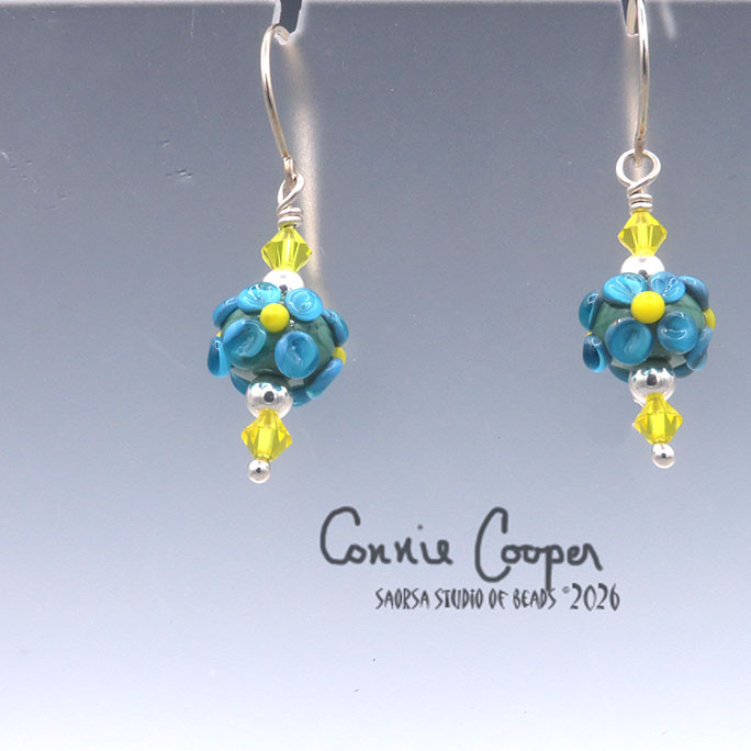 Florals, Aqua on Sherwood Green GBE26-8014