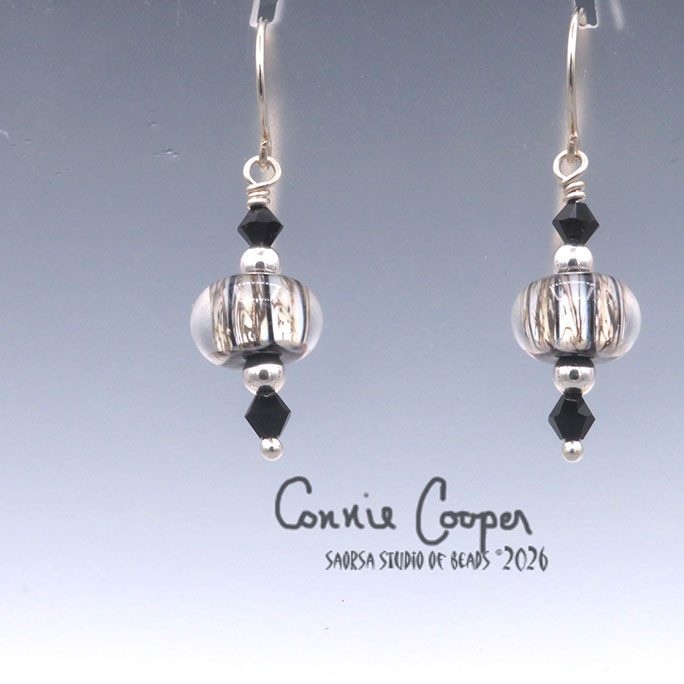 Assorted, Cased Silvered Ivory on Black GBE26-8022