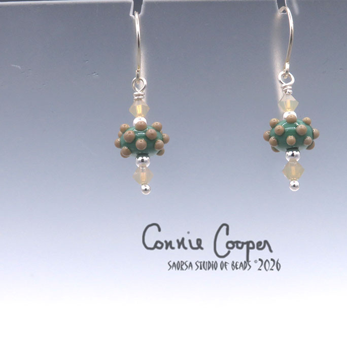 Assorted, Tan Dots on Sherwood Greeen GBE26-8025